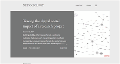 Desktop Screenshot of netsociology.com